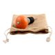 Orange Crackle Ceramic Wine Stopper